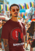 Samurai Warrior T-Shirt – “Forged by Discipline” Graphic Tee for Men | Nautanki Wear - Image 6