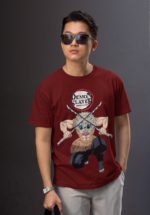 Demon Slayer Anime Graphic Oversized T-Shirt for Men - Image 2