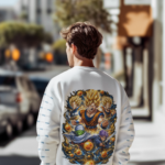 Saiyan Warriors Graphic Sweatshirt for Men