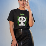 Hello Panda Graphic T-Shirt for Women
