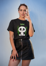 Hello Panda Graphic T-Shirt for Women