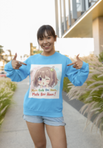 "Main Cute Bhi Hoon" Anime Graphic Premium Sweatshirt - Image 2
