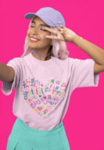 "Grateful Heart" Typographic Graphic Oversized Tee - Image 5