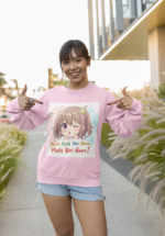 "Main Cute Bhi Hoon" Anime Graphic Premium Sweatshirt - Image 3