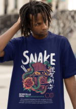 Snake Graphic Oversized T-Shirt - Image 3