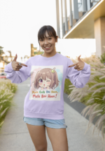 "Main Cute Bhi Hoon" Anime Graphic Premium Sweatshirt - Image 4