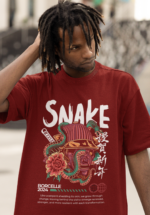 Snake Graphic Oversized T-Shirt - Image 4