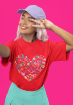 "Grateful Heart" Typographic Graphic Oversized Tee - Image 6