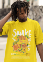 Snake Graphic Oversized T-Shirt - Image 5