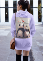 "Couple Goals" Panda Graphic Premium Hoodie - Image 2