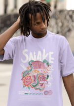 Snake Graphic Oversized T-Shirt - Image 6