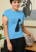 Sorry I’m Late Cat Graphic T-Shirt for Women
