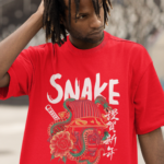 Snake Graphic Oversized T-Shirt