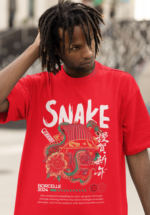 Snake Graphic Oversized T-Shirt