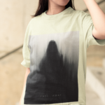 "Fade Away" Ethereal Silhouette Graphic Oversized Tee