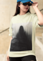 "Fade Away" Ethereal Silhouette Graphic Oversized Tee