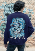 Saiyan Dragon Graphic Sweatshirt for Men - Image 3