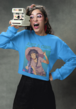 "Just A Girl" Retro Anime Aesthetic Premium Sweatshirt - Image 5