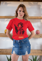 Cyborg Girl Graphic T-Shirt for Women - Image 3