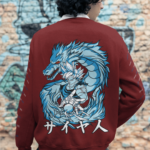 Saiyan Dragon Graphic Sweatshirt for Men
