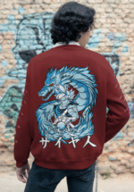 Saiyan Dragon Graphic Sweatshirt for Men