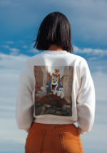 "Tom & Jerry" Skateboard Chase Premium Graphic Sweatshirt - Image 4