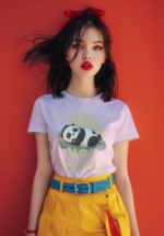 Not Today Panda Graphic T-Shirt for Women - Image 2