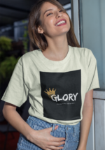 "Glory" Crown Graphic Inspirational Oversized Tee - Image 4