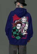 Demon Slayer Tanjiro Nezuko Anime Hoodie - Image 3