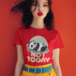 Not Today Panda Graphic T-Shirt for Women