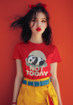 Not Today Panda Graphic T-Shirt for Women