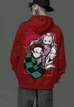 Demon Slayer Tanjiro Nezuko Anime Hoodie - Image 4