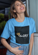 "Glory" Crown Graphic Inspirational Oversized Tee - Image 6