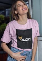 "Glory" Crown Graphic Inspirational Oversized Tee - Image 7