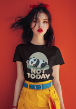 Not Today Panda Graphic T-Shirt for Women - Image 6