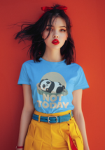 Not Today Panda Graphic T-Shirt for Women - Image 7