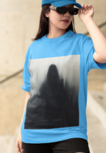 "Fade Away" Ethereal Silhouette Graphic Oversized Tee - Image 7