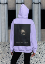 "Hide The Pain" Dark Aesthetic Graphic Premium Hoodie - Image 2