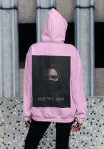 "Hide The Pain" Dark Aesthetic Graphic Premium Hoodie - Image 6