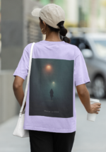 "Walk Alone" Cinematic Street Graphic Oversized Tee