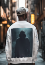 Shadow Hooded Graphic Sweatshirt for Men - Image 2