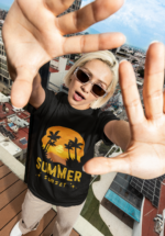 Summer Sunset Graphic T-Shirt for Women