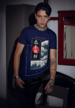 Japanese Wave Graphic Oversized T-Shirt for Men