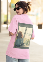 "Thinking Too Much" Lofi Aesthetic Graphic Oversized Tee - Image 2