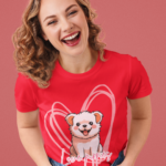 Love Puppies Graphic T-Shirt for Women