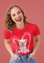 Love Puppies Graphic T-Shirt for Women