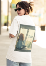 "Thinking Too Much" Lofi Aesthetic Graphic Oversized Tee - Image 6