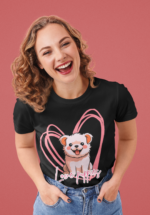 Love Puppies Graphic T-Shirt for Women - Image 5