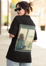 "Thinking Too Much" Lofi Aesthetic Graphic Oversized Tee