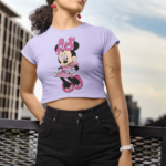 Iconic Cartoon Mouse Graphic Crop Top